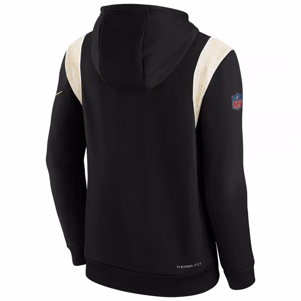 New Orleans Saints 2022 NFL On-Field Sideline Therma Hoodie (YOUTH) view 3