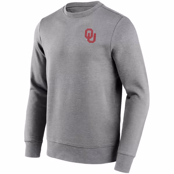 Oklahoma Sooners Boomer Sooner Crew Sweatshirt Gray view 2