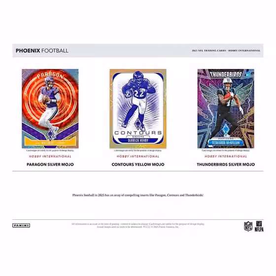 2025 Panini Phoenix Football Hobby International NFL Mega Box view 4