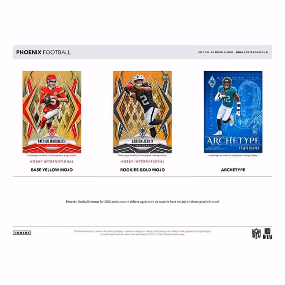 2025 Panini Phoenix Football Hobby International NFL Mega Box view 2