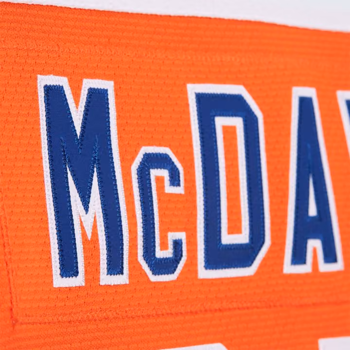 Connor McDavid #97 Edmonton Oilers 2016 Heritage Classic Power Play NHL Jersey view 4