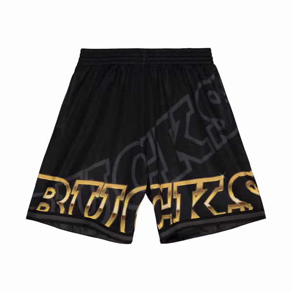 Milwaukee Bucks Big Face 4.0 Mitchell & Ness NBA Shorts Black view 1