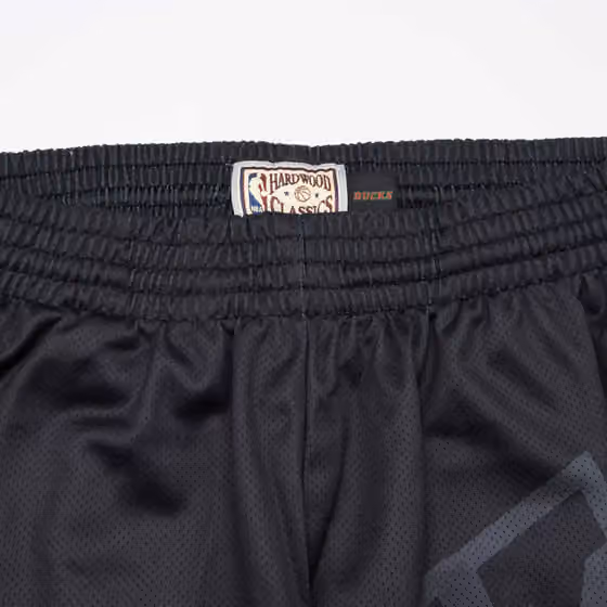 Milwaukee Bucks Big Face 4.0 Mitchell & Ness NBA Shorts Black view 4