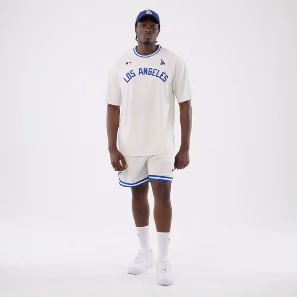 Los Angeles Dodgers Team Arch Oversized MLB T-Shirt White view 6