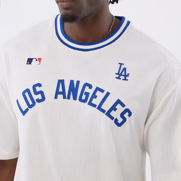 Los Angeles Dodgers Team Arch Oversized MLB T-Shirt White view 3
