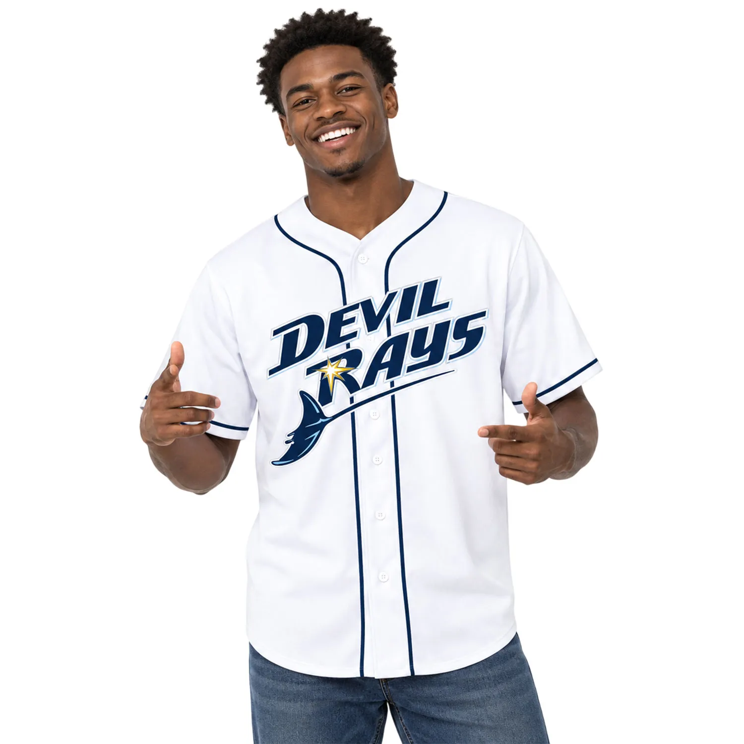Jonathan Aranda Rays White Jersey Bold Name & Number