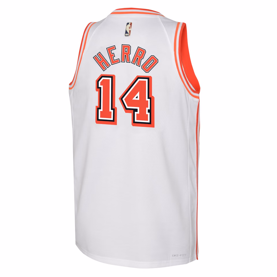 Tyler Herro #14 Miami Heat Hardwood Classics Nike Swingman NBA Jersey (YOUTH) view 3