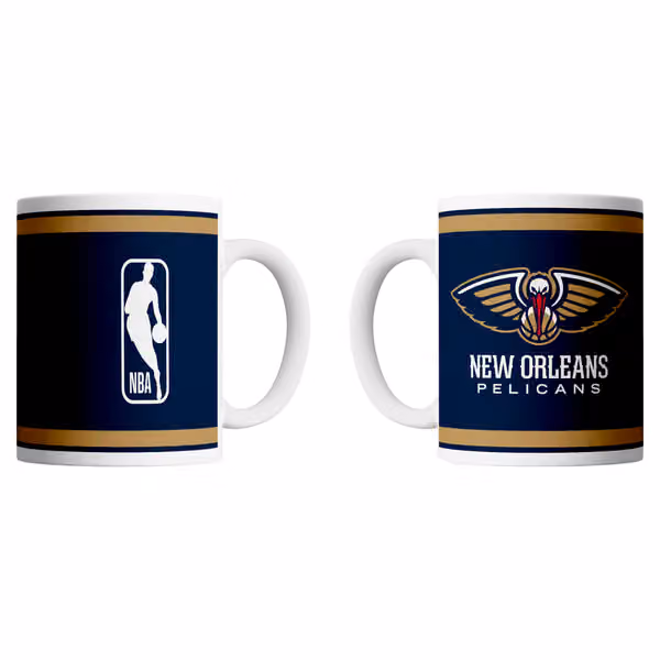 New Orleans Pelicans Logo & Shield NBA Mug (330 ml) view 1