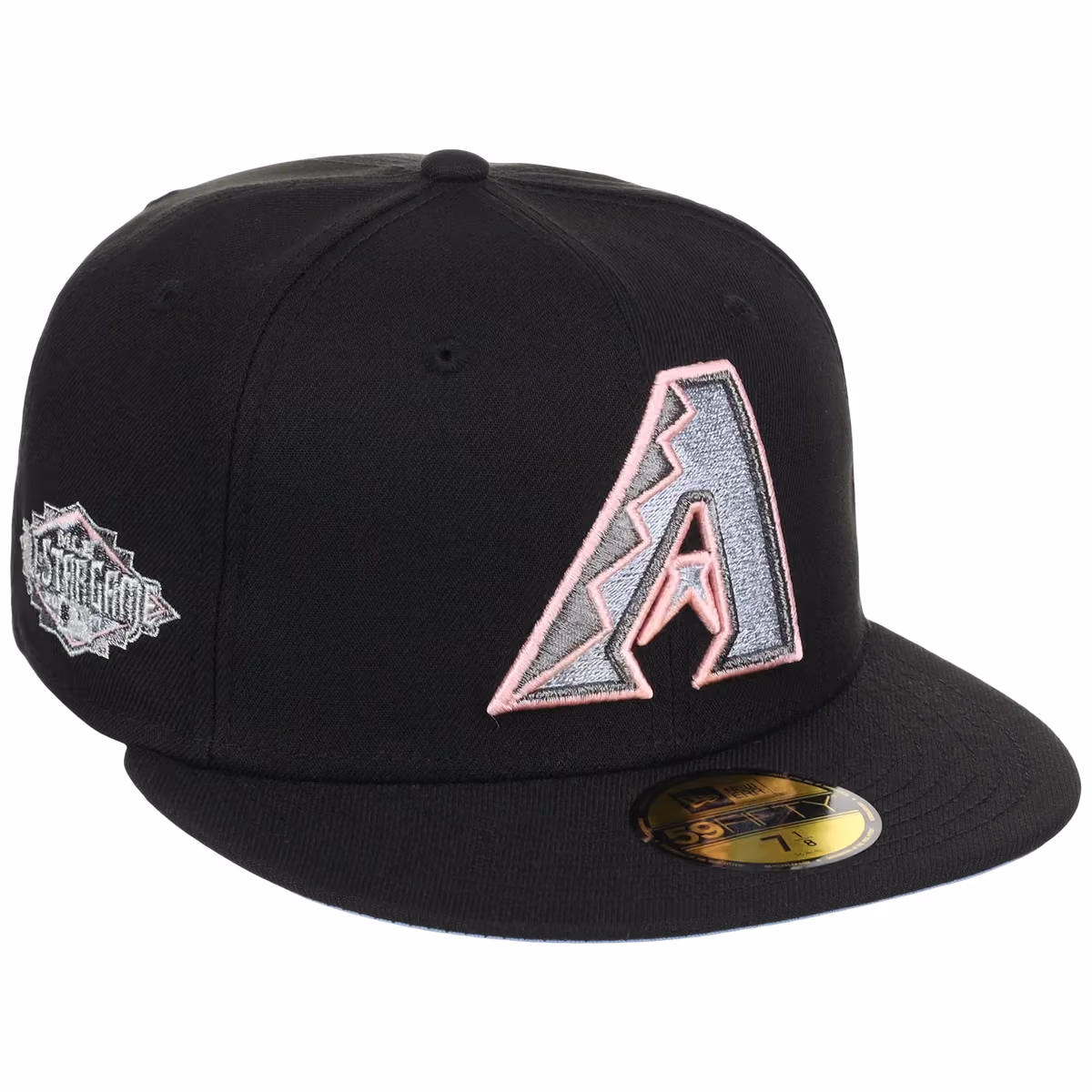 Arizona Diamondbacks Infusion New Era 59FIFTY - Pewter Skies (Black/Black) front view
