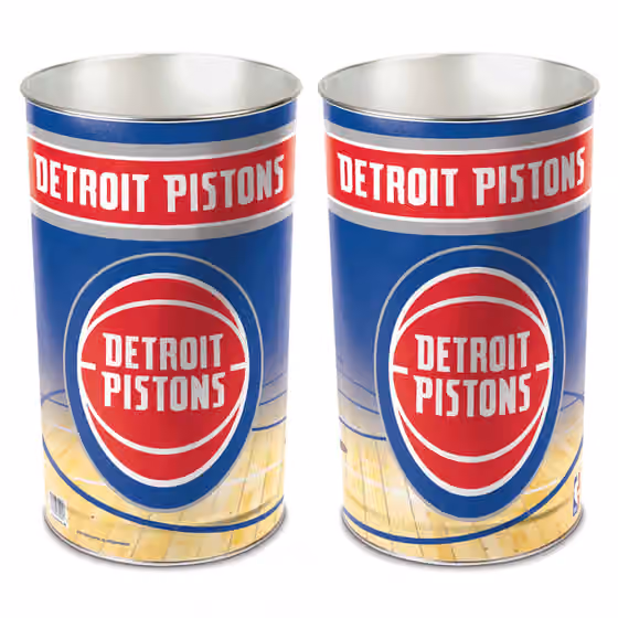 Detroit Pistons WinCraft Metal NBA Wastebasket view 1