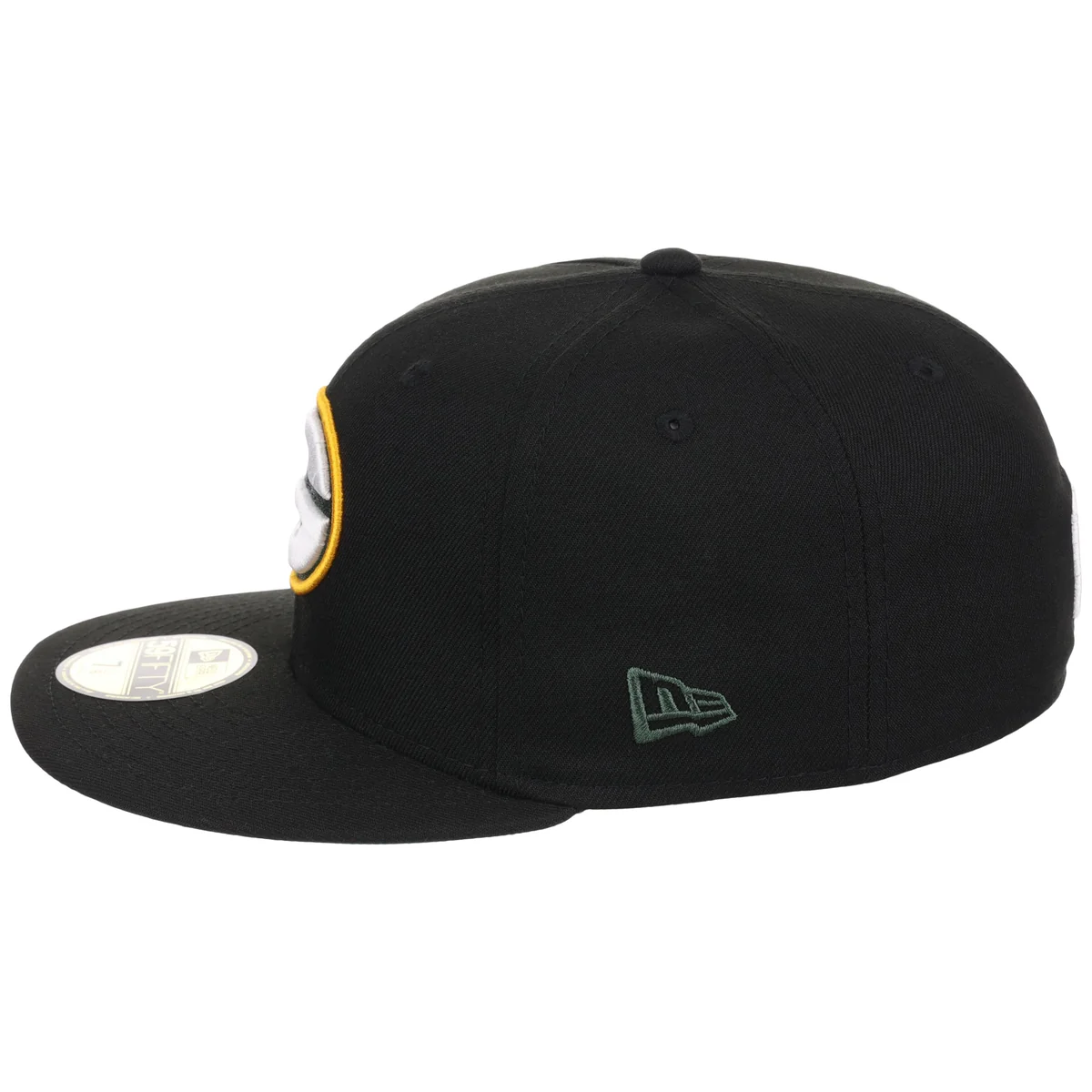 Green Bay Packers NFL Black Dome New Era 59FIFTY detail view