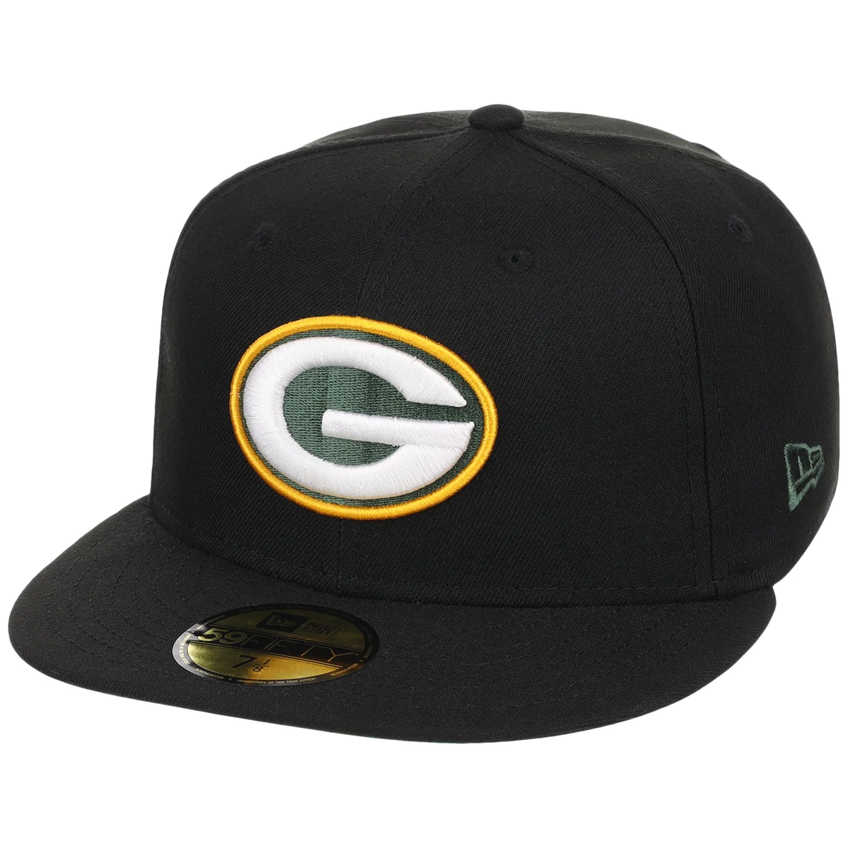 Green Bay Packers NFL Black Dome New Era 59FIFTY detail view