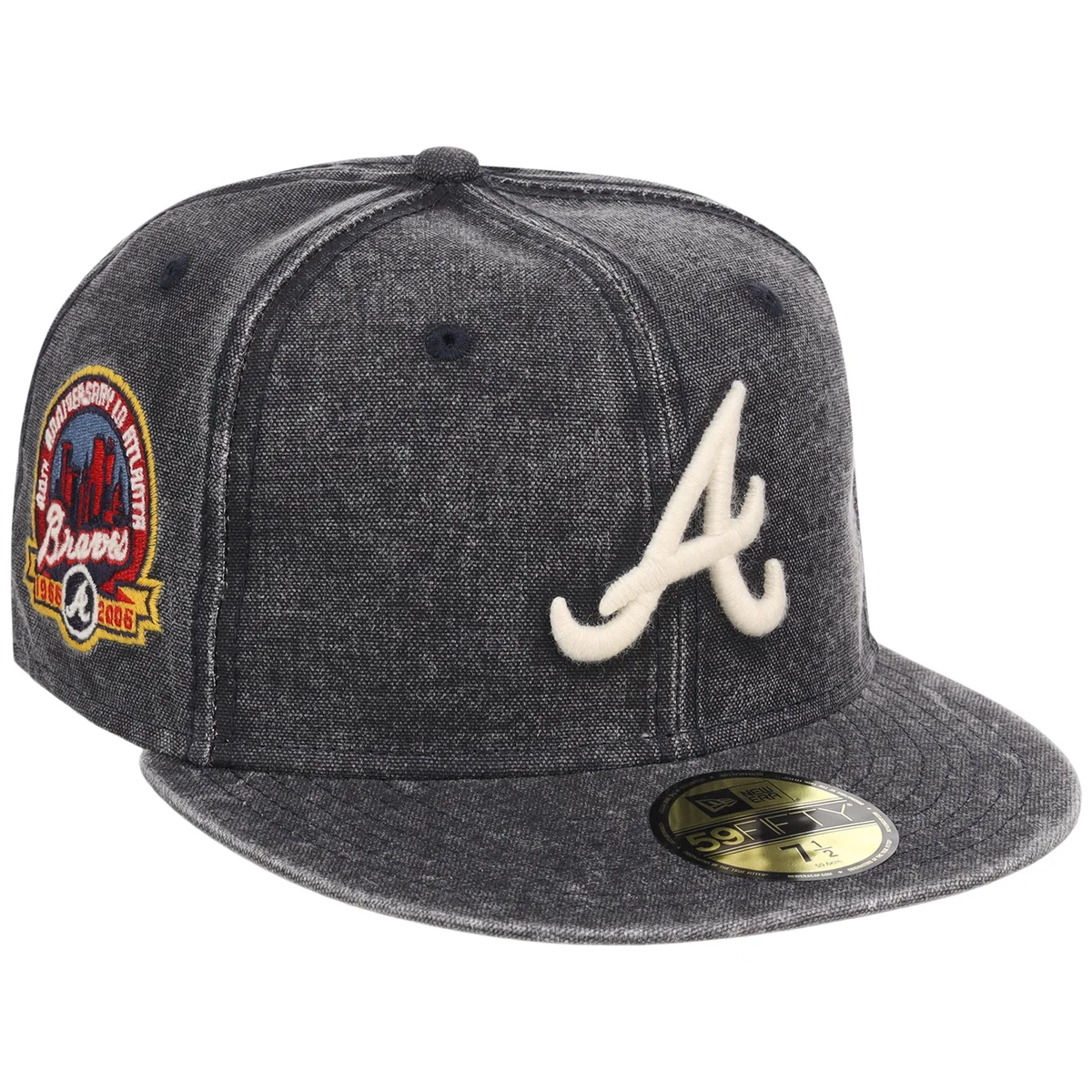Atlanta Braves MLB Washed New Era 59FIFTY front view
