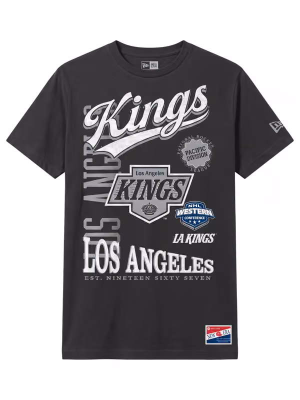 Los Angeles Kings Division Oversized NHL T-Shirt Charcoal view 1