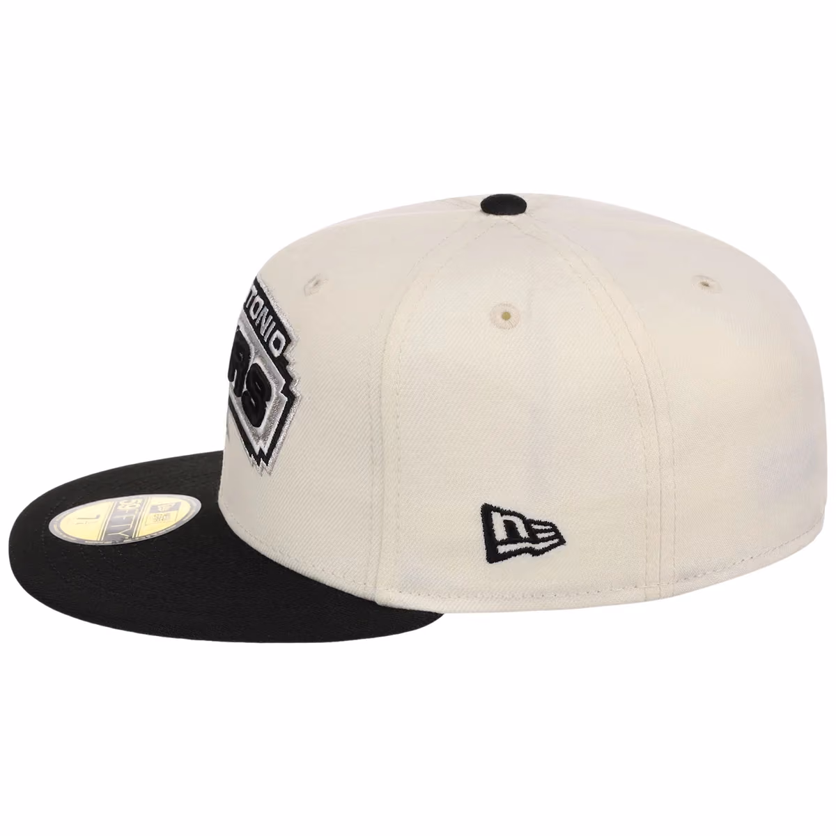 San Antonio Spurs NBA Chrome OTC New Era 59FIFTY (Chrome/Black) detail view