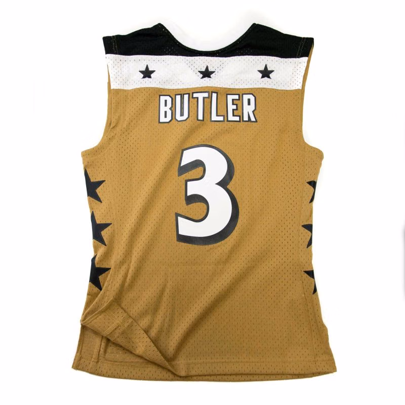 Caron Butler #3 Washington Wizards 2007-08 Mitchell & Ness Swingman NBA Jersey Gold view 2