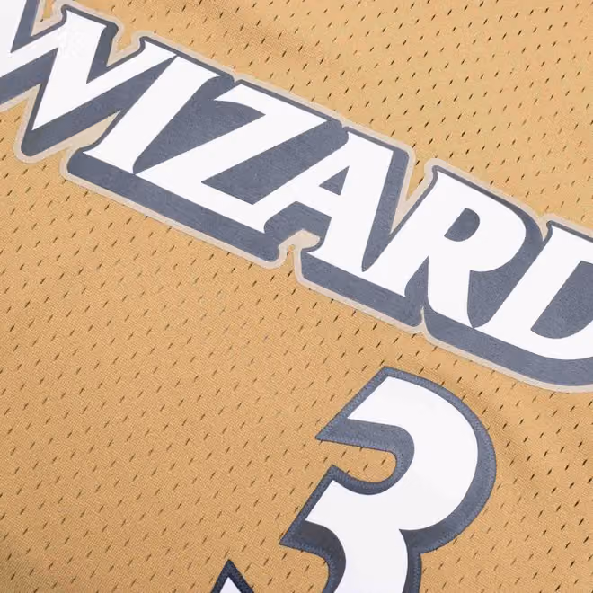 Caron Butler #3 Washington Wizards 2007-08 Mitchell & Ness Swingman NBA Jersey Gold view 5