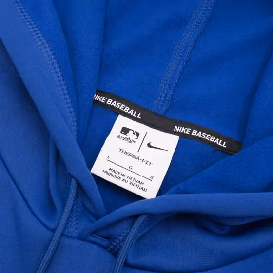 New York Mets 2023 MLB Authentic Pregame Nike Therma Hoodie view 4