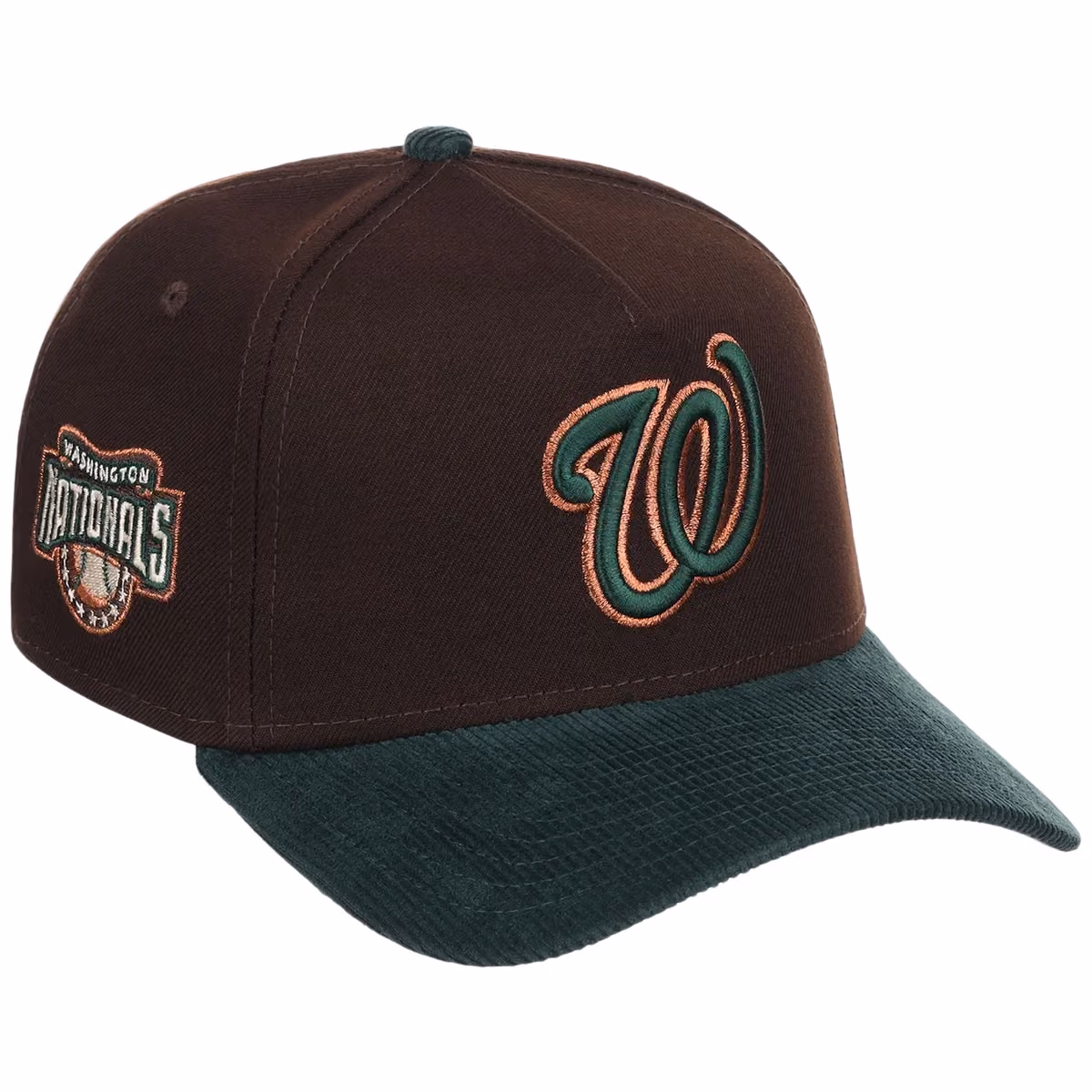 Washington Nationals MLB Forest Ember New Era 9FORTY A-Frame front view