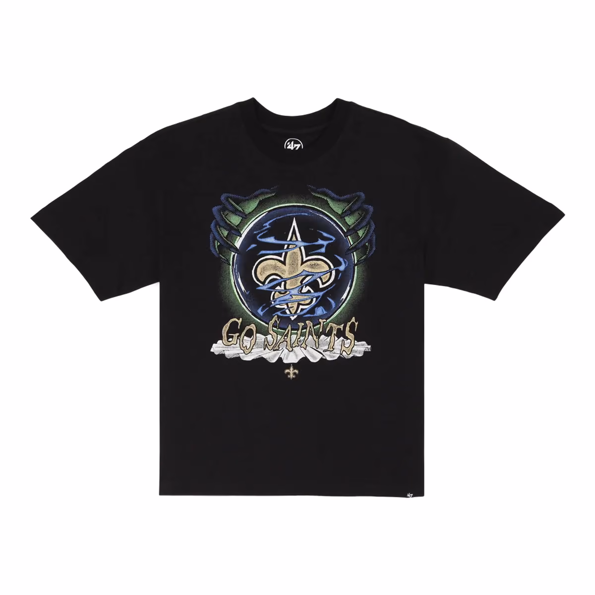 New Orleans Saints NFL '47 Sigma T-Shirt front view