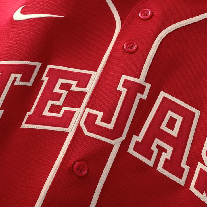 Texas Rangers 2026 City Connect Stadium MLB Jersey Red view 3