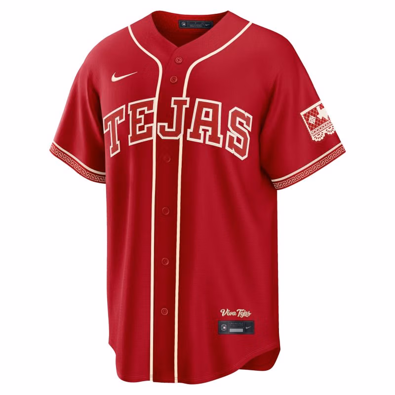 Texas Rangers 2026 City Connect Stadium MLB Jersey Red view 1