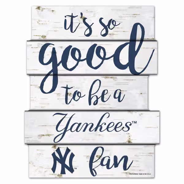 New York Yankees Birchwood MLB Wood Sign view 1