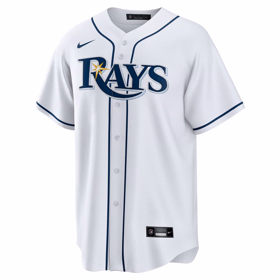 Tampa Bay Rays Nike MLB Home Jersey White view 1