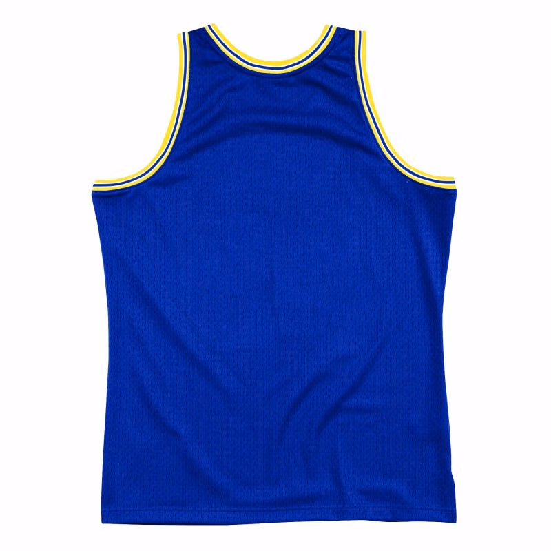 Golden State Warriors Big Face 2.0 Mitchell & Ness NBA Jersey Blue view 2