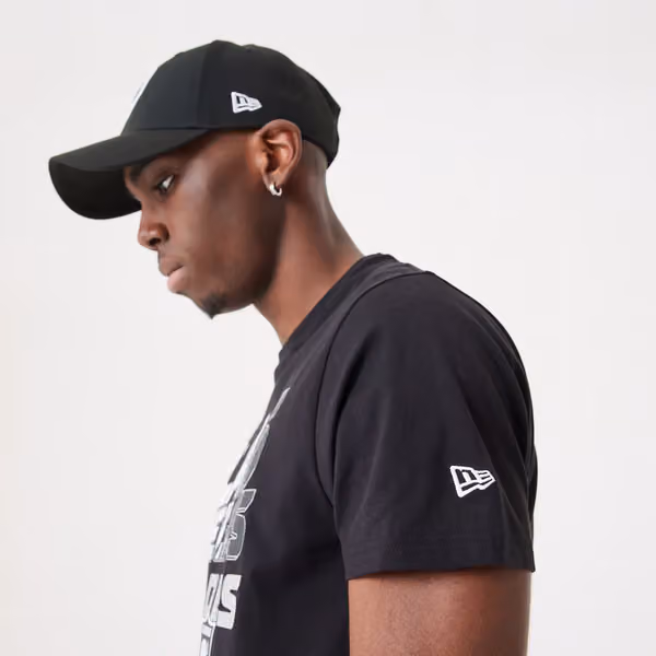 Las Vegas Raiders Gradient New Era NFL T-Shirt Black view 5