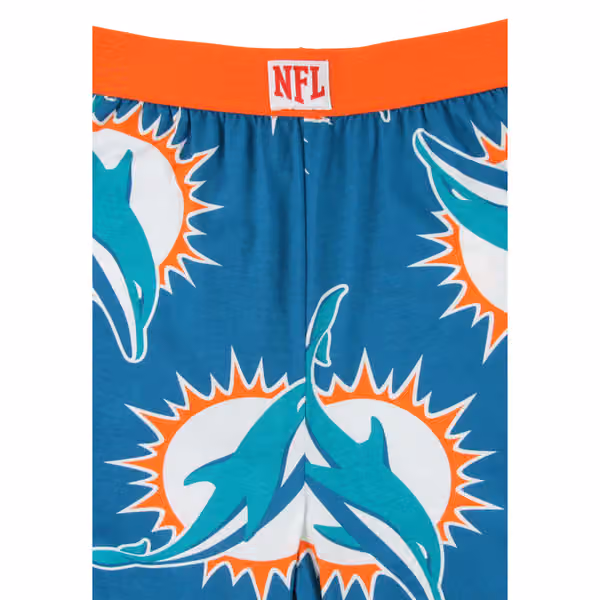 Miami Dolphins Recovered NFL Lounge Pants Teal view 3