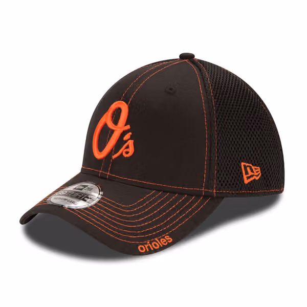 Baltimore Orioles Team Neo New Era 39THIRTY MLB Cap Black product photo