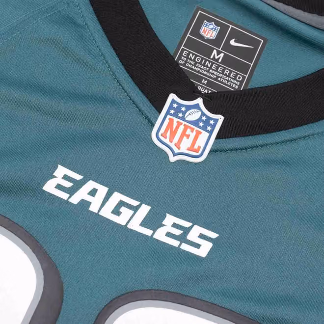 Saquon Barkley #26 Philadelphia Eagles Nike Game NFL Jersey Green (2025) view 5