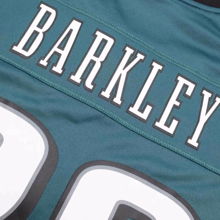 Saquon Barkley #26 Philadelphia Eagles Nike Game NFL Jersey Green (2025) view 4