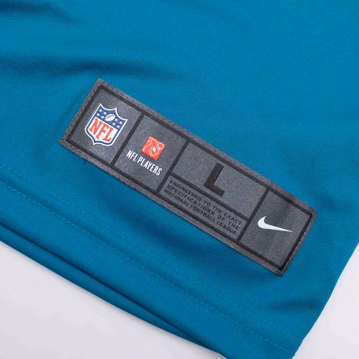 Trevor Lawrence #16 Jacksonville Jaguars Nike Vapor Limited NFL Jersey Alternate Teal view 6