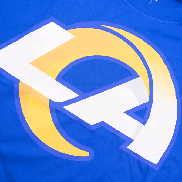 Los Angeles Rams Nike Essential Logo NFL T-Shirt Blue view 3