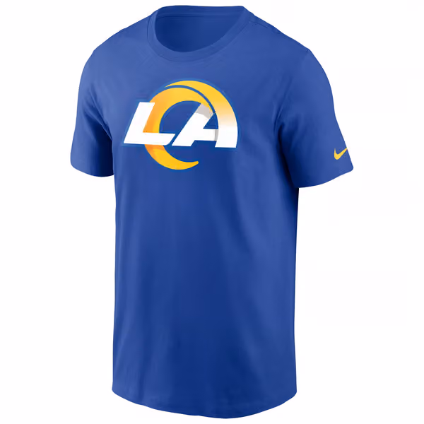 Los Angeles Rams Nike Essential Logo NFL T-Shirt Blue view 1