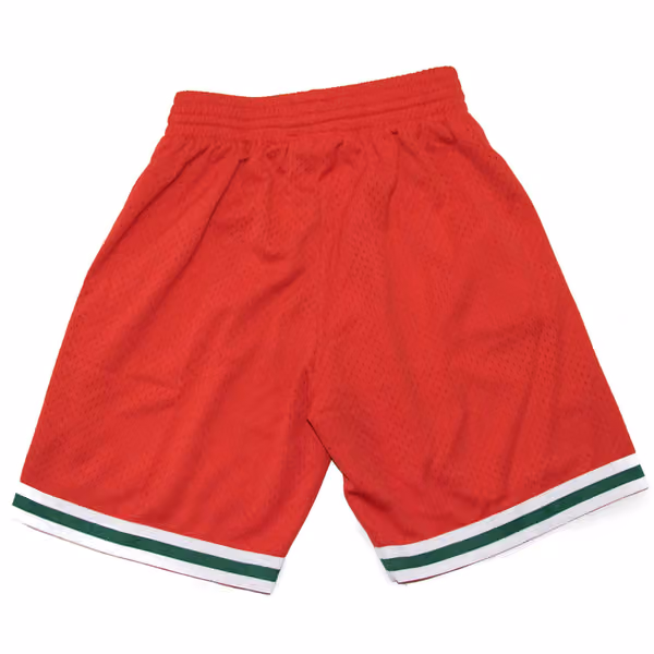 Milwaukee Bucks 2008-09 Mitchell & Ness Swingman NBA Shorts Red view 2
