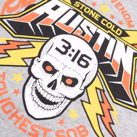 Stone Cold Steve Austin WWE Superstar Hoodie Gray view 3