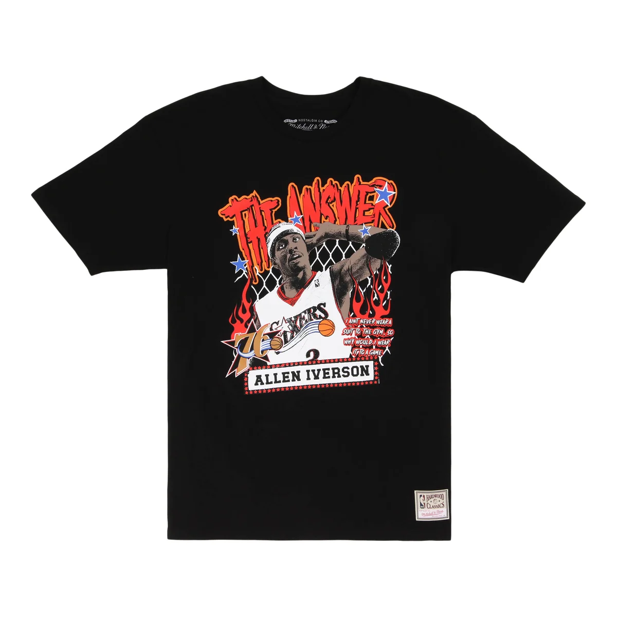 NBA Mitchell & Ness NBA Street Player Tee - Philadelphia 76ers front view