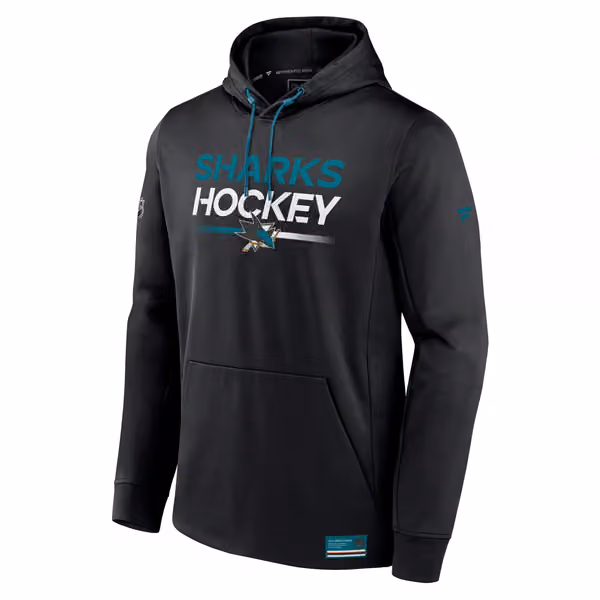 San Jose Sharks 2023/24 Authentic Pro Locker Room NHL Hoodie view 1