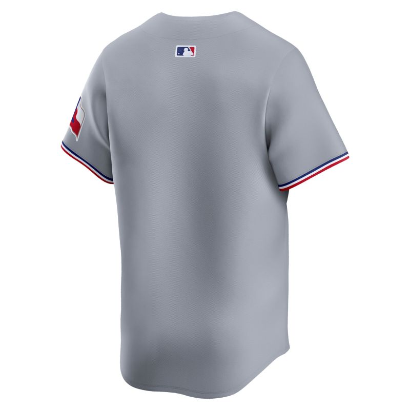 Texas Rangers Road Limited MLB Jersey Gray view 2