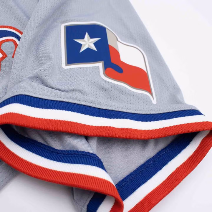 Texas Rangers Road Limited MLB Jersey Gray view 4