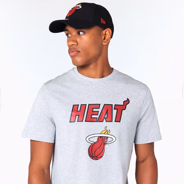 Miami Heat Team Logo NBA T-Shirt Gray view 6