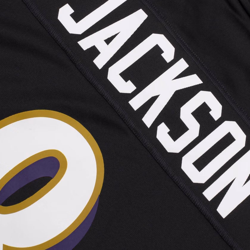 Lamar Jackson #8 Baltimore Ravens Nike Game NFL Football Jersey Black view 4