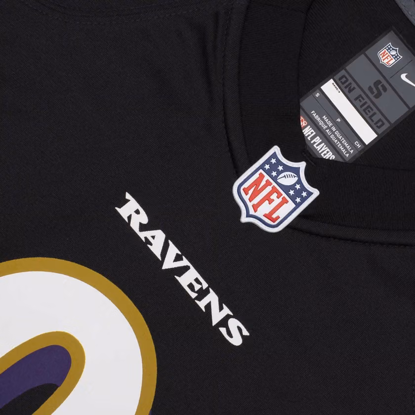 Lamar Jackson #8 Baltimore Ravens Nike Game NFL Football Jersey Black view 5