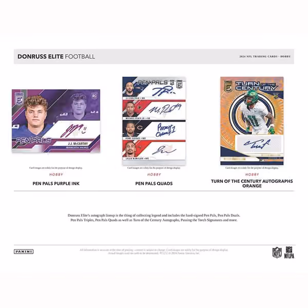 2024 Panini Donruss Elite Football NFL Hobby Box view 3