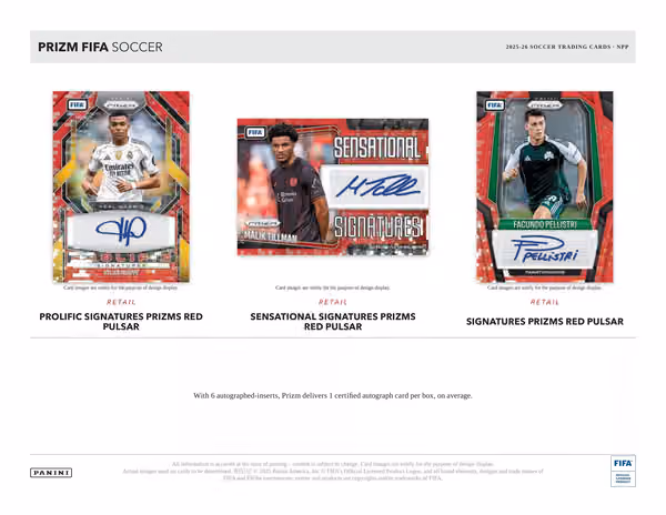 2025/26 Panini Prizm FIFA Football Retail Box view 5