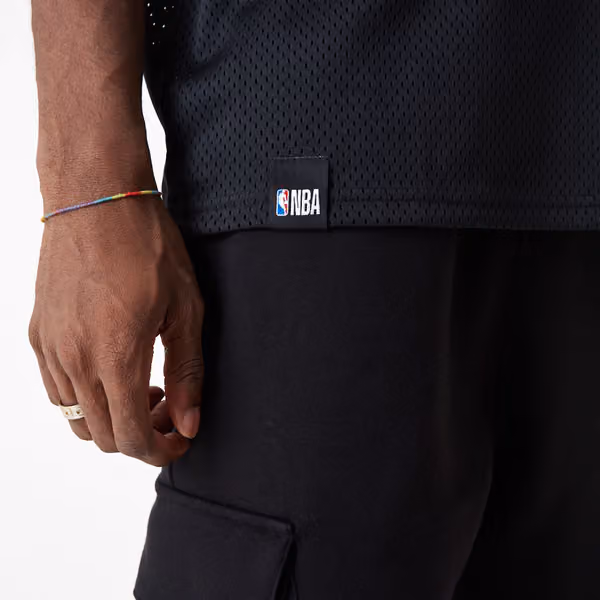 Phoenix Suns New Era Oversized NBA Mesh T-Shirt Black view 5