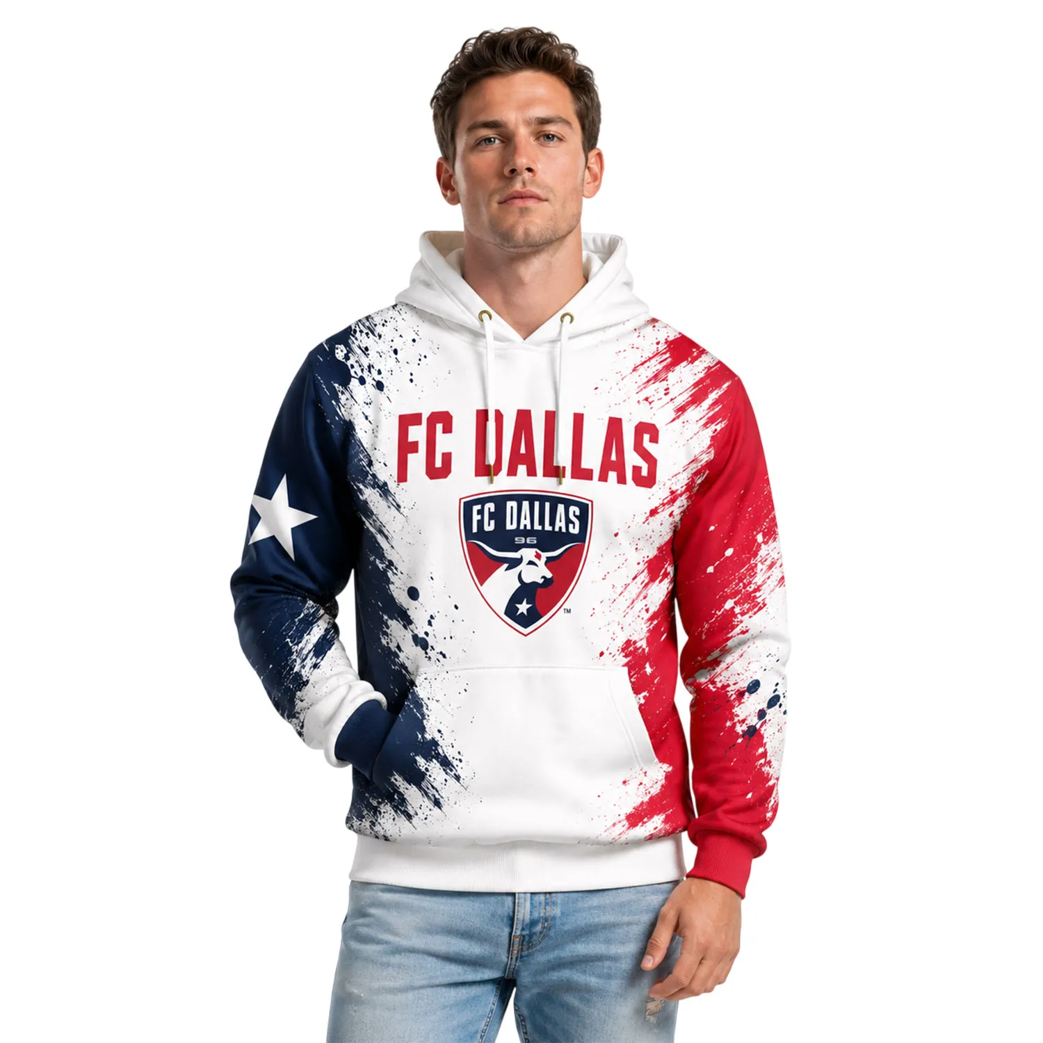FC Dallas Hoodie Custom Name & Number Special Fan Apparel